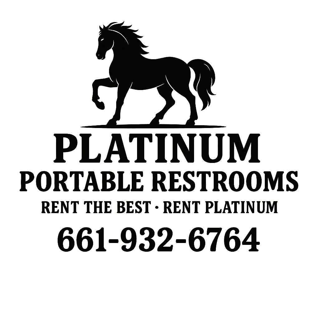 platinum portable restrooms logo transparent